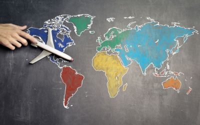 Mapa COVID de restricciones de viaje internacional por país de KAYAK